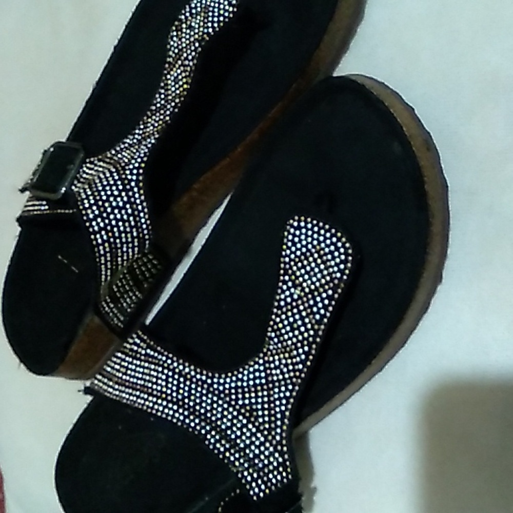Portàge sandal bronze and silver beaded size small (5/7) - Picture 4 of 9